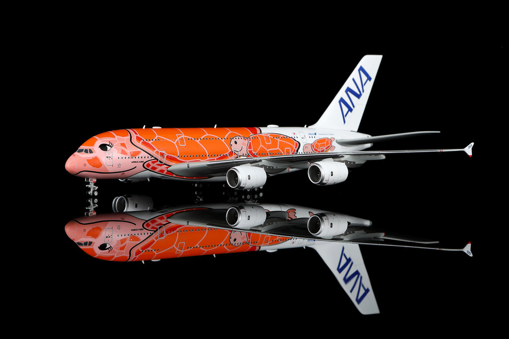 HX Models ANA 航空 Airbus A380-800 JA383A「Ka La」飛天海龜日落橘塗裝