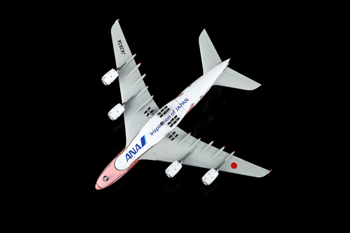 HX Models ANA Airbus A380-800 JA383A "Ka La" Flying Honu Sunset Orange Turtle Livery