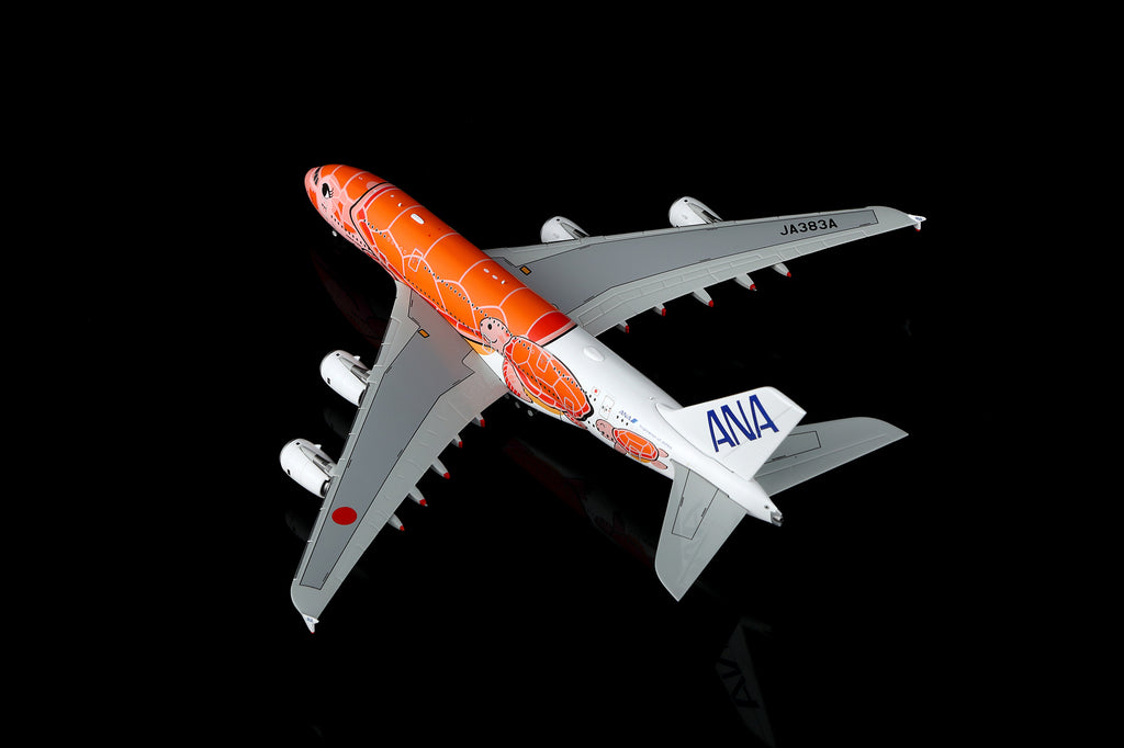 HX Models ANA 航空 Airbus A380-800 JA383A「Ka La」飛天海龜日落橘塗裝