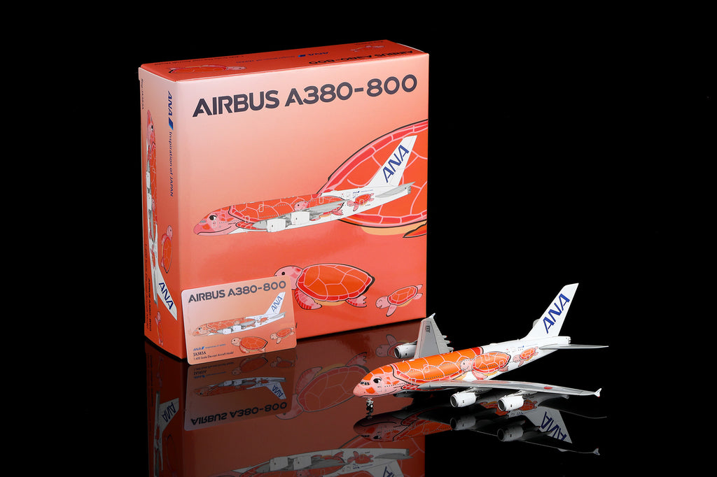 HX Models ANA 航空 Airbus A380-800 JA383A「Ka La」飛天海龜日落橘塗裝