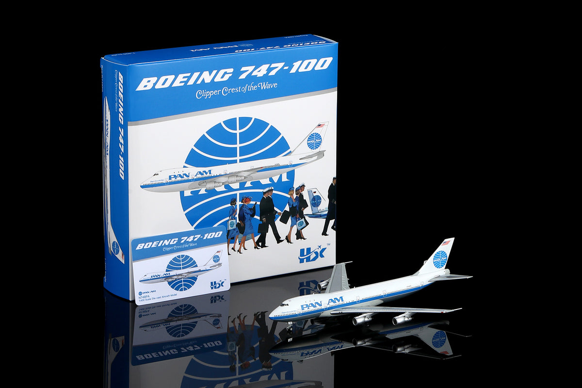 HX Models Pan Am Boeing 747-100 N748PA Clipper Crest of the Wave Scale Model