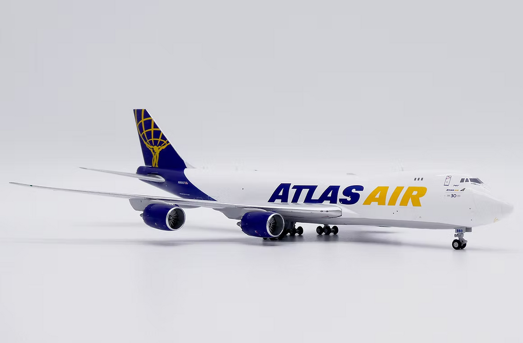 JC Wings 亞特拉斯航空「30週年紀念塗裝」波音 B747-8F 貨機 N860GT 1:400 飛機合金模型
