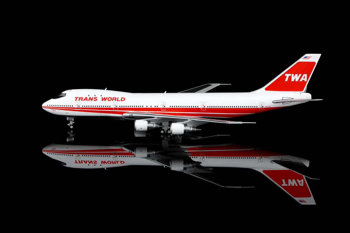 HX Models Trans World Airlines (TWA) Boeing 747-100 N93105 Twin Stripes
