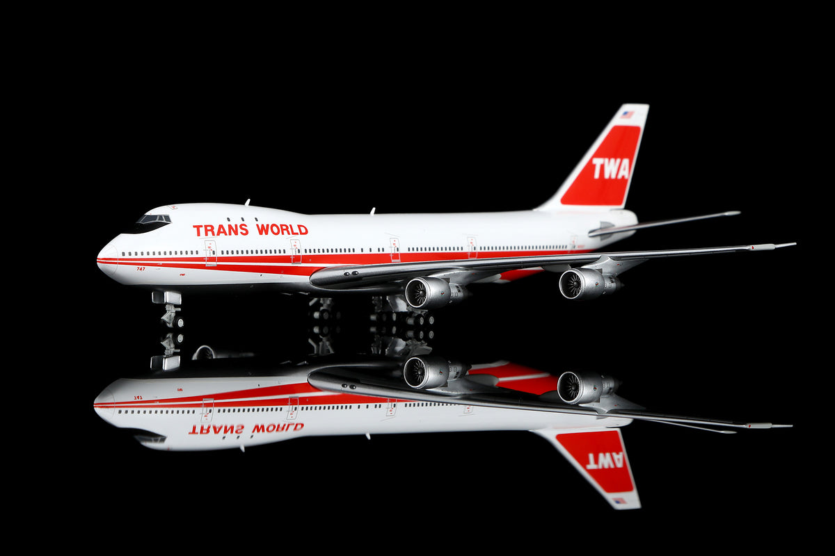 HX Models Trans World Airlines (TWA) Boeing 747-100 N93107 Twin Stripes