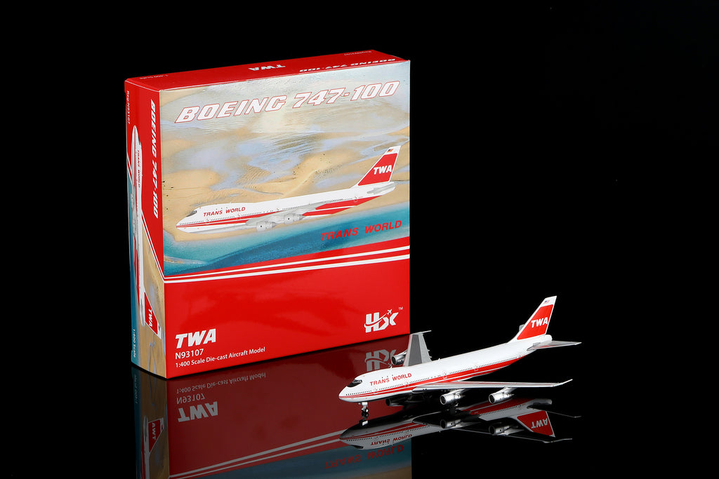 HX Models Trans World Airlines (TWA) Boeing 747-100 N93107 Twin Stripes