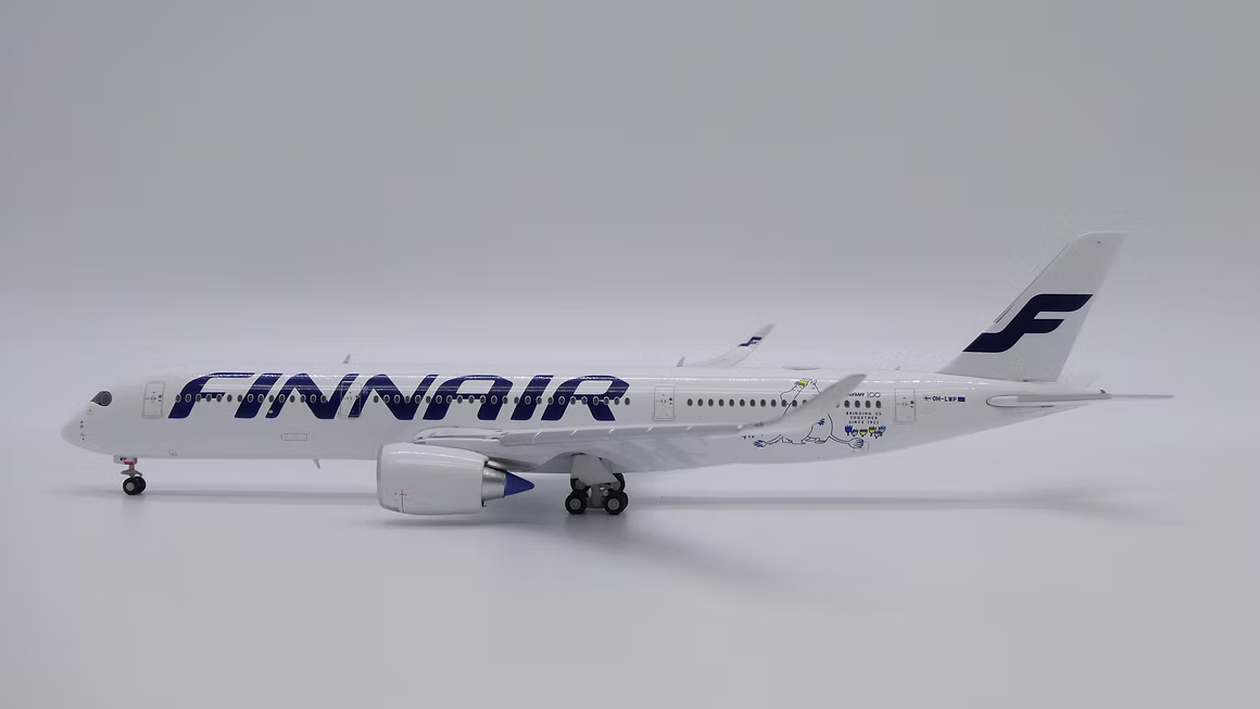 JC Wings 芬蘭航空 空中巴士 A350-900XWB OH-LWP「降落襟翼放下版 Flaps Down」1:400 飛機合金模型