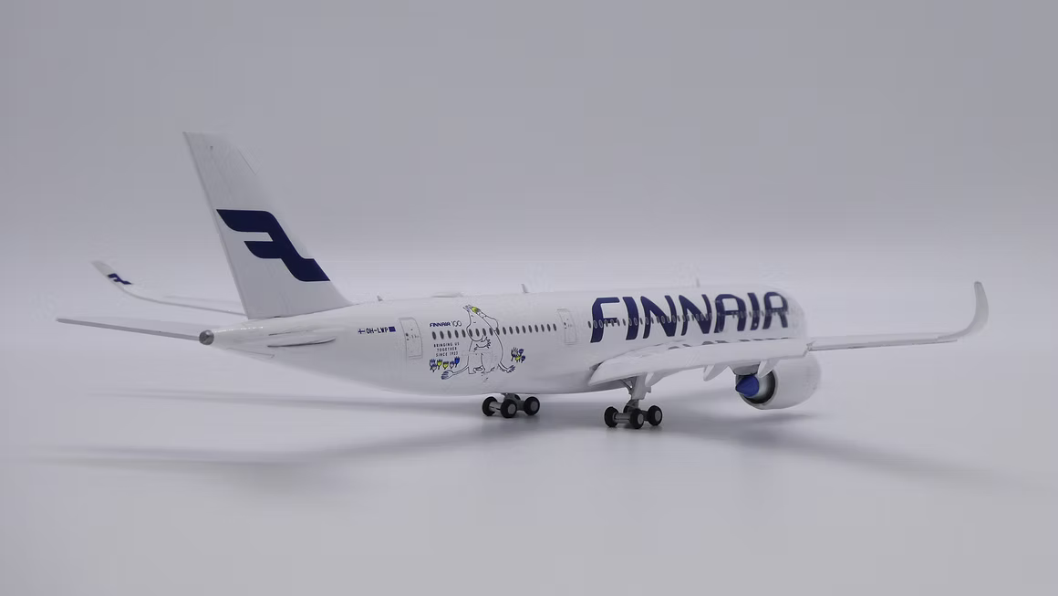 JC Wings 芬蘭航空 空中巴士 A350-900XWB OH-LWP「降落襟翼放下版 Flaps Down」1:400 飛機合金模型