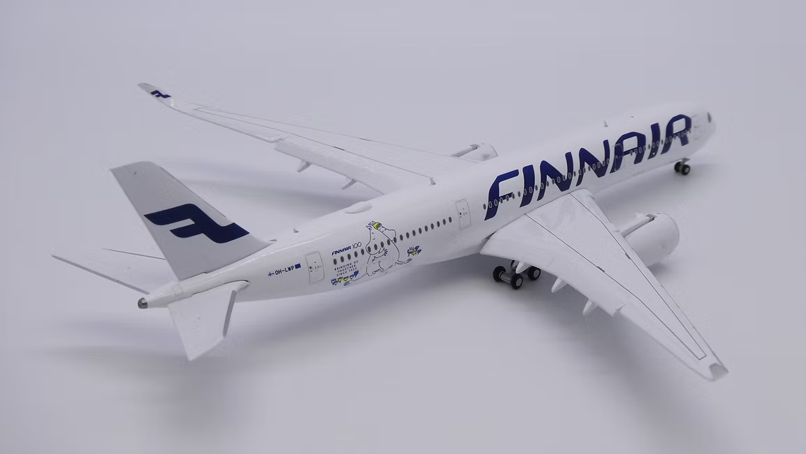 JC Wings 芬蘭航空 空中巴士 A350-900XWB OH-LWP「降落襟翼放下版 Flaps Down」1:400 飛機合金模型