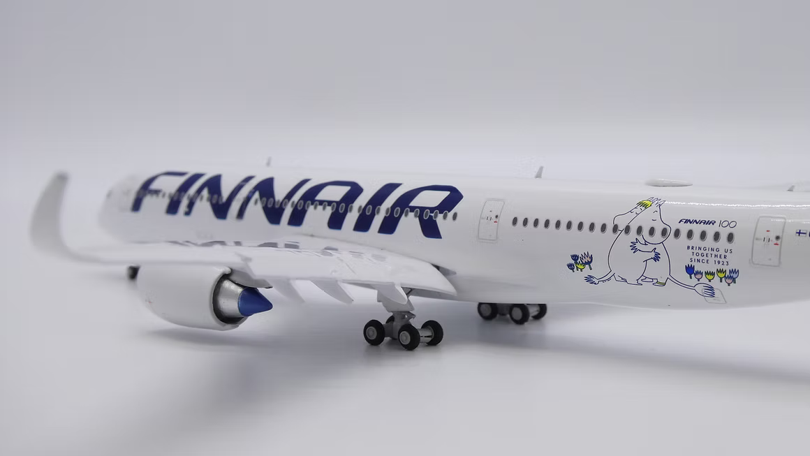 JC Wings 芬蘭航空 空中巴士 A350-900XWB OH-LWP「降落襟翼放下版 Flaps Down」1:400 飛機合金模型