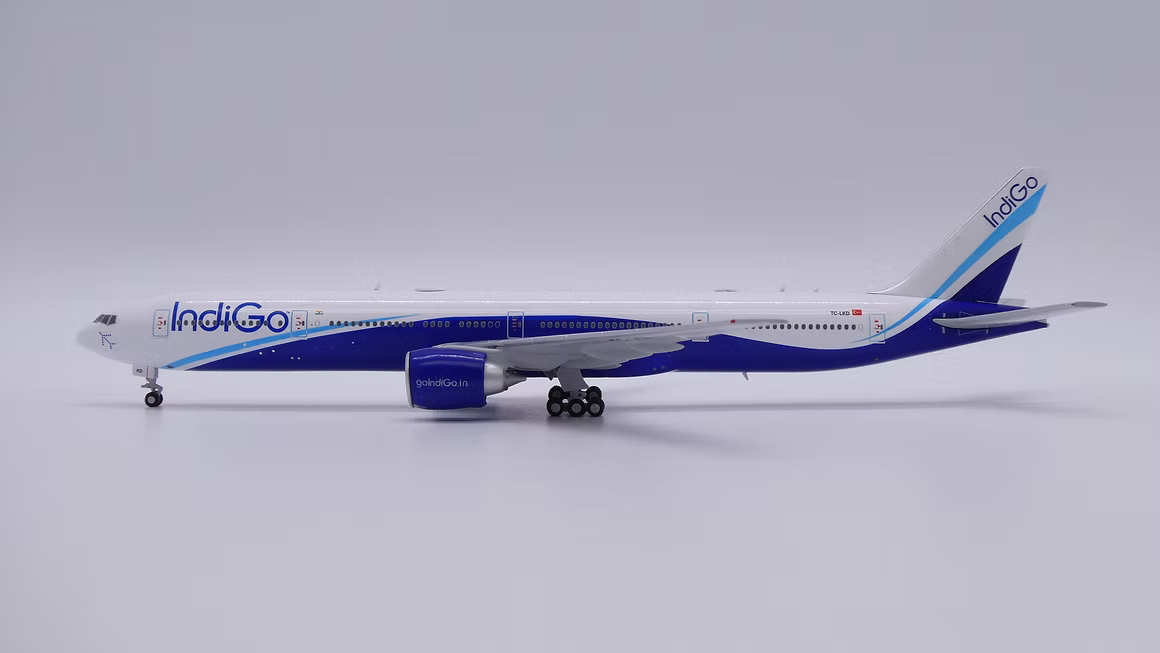 JC Wings 印度靛藍航空（IndiGo）波音 B777-300ER TC-LKD 1:400 飛機合金模型