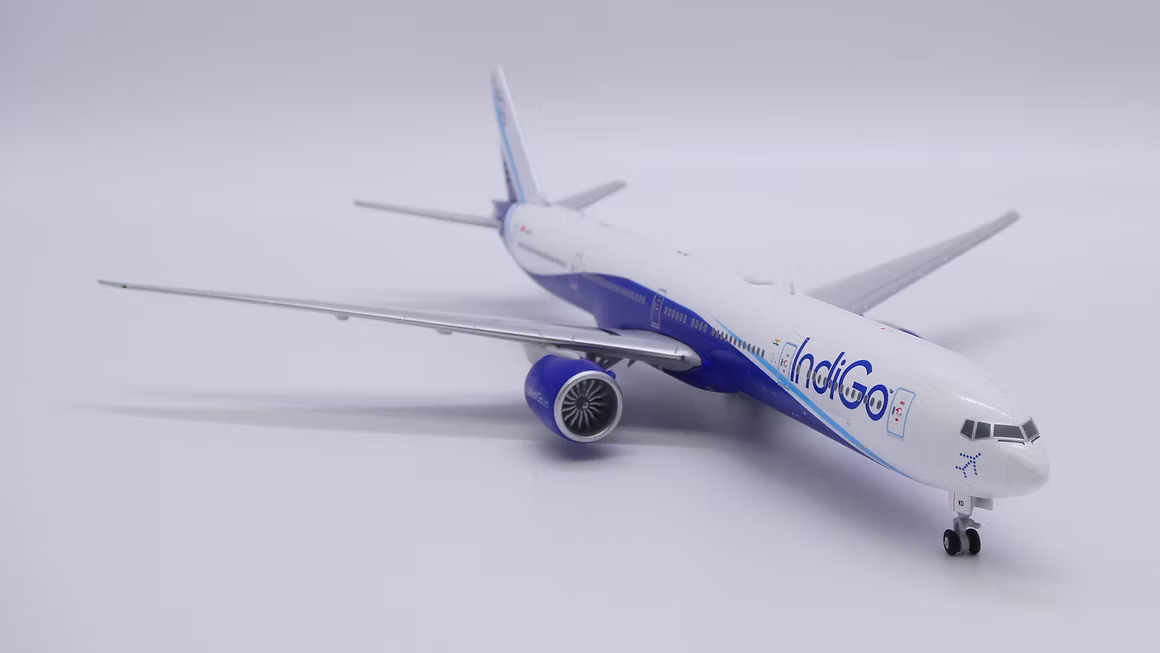 JC Wings 印度靛藍航空（IndiGo）波音 B777-300ER TC-LKD 1:400 飛機合金模型