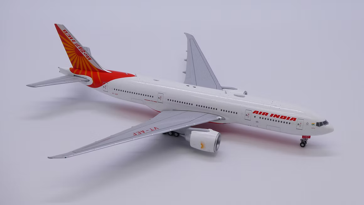 JC Wings 印度航空（Air India）波音 B777-200LR VT-AEF 1:400 飛機合金模型