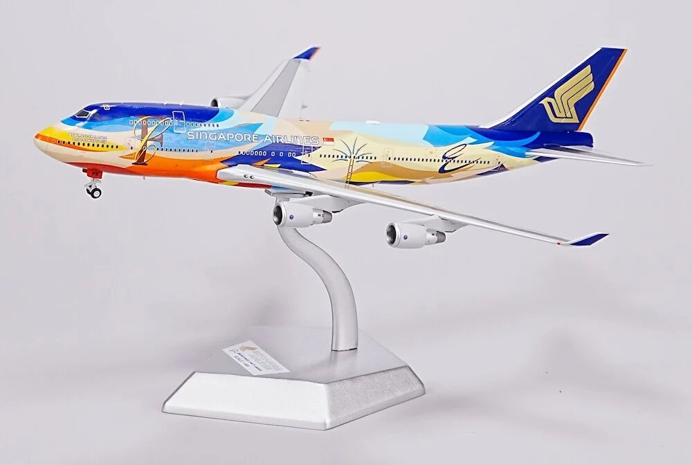 HX Models 1/400 新加坡航空波音 747-400 9V-SPL「熱帶」比例模型
