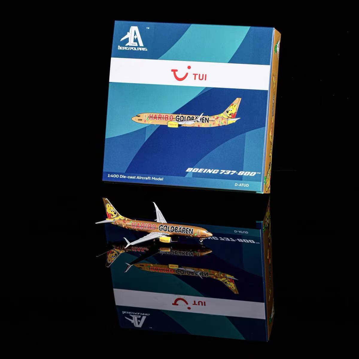 Aero Polaris 1/400 Tui Fly Germany B737-800 D-ATUD "Haribo Goldbaren" Livery Scale Model